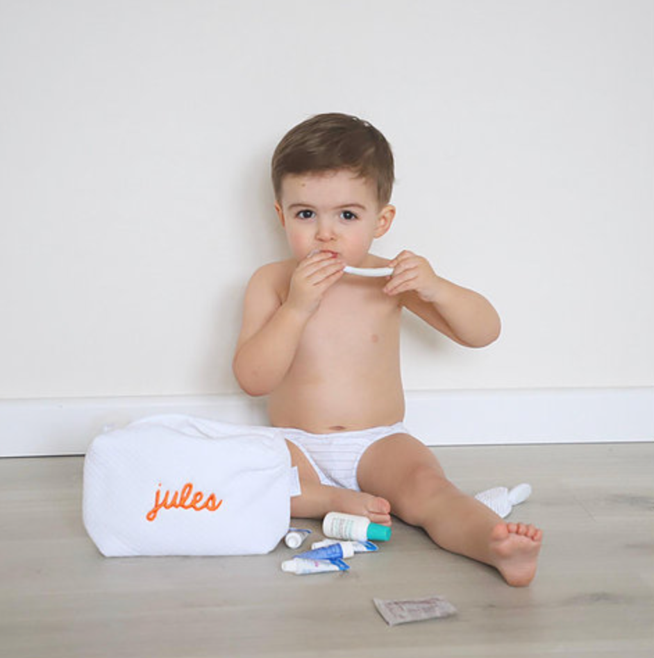 Toilettasje met pompon