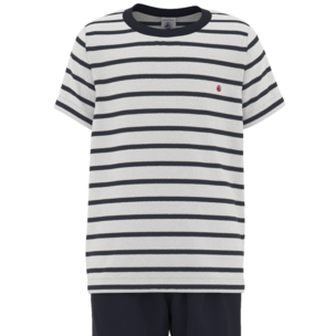 Pyjama blue shortje + tshirt  - Petit Bateau
